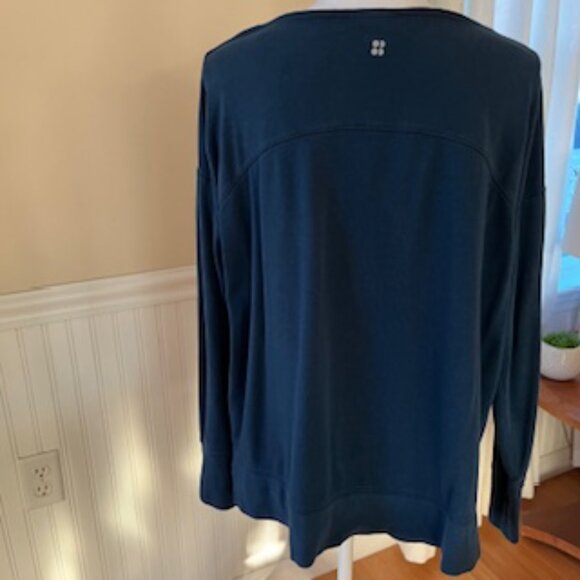 Sweaty Betty Simhasana Sweatshirt - Beetle Blue - Large - Picture 3 of 9